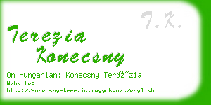 terezia konecsny business card